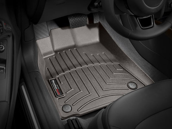 WeatherTech - 2009 - 2012 Audi A4/S4/RS4 Black 1st Row FloorLiner