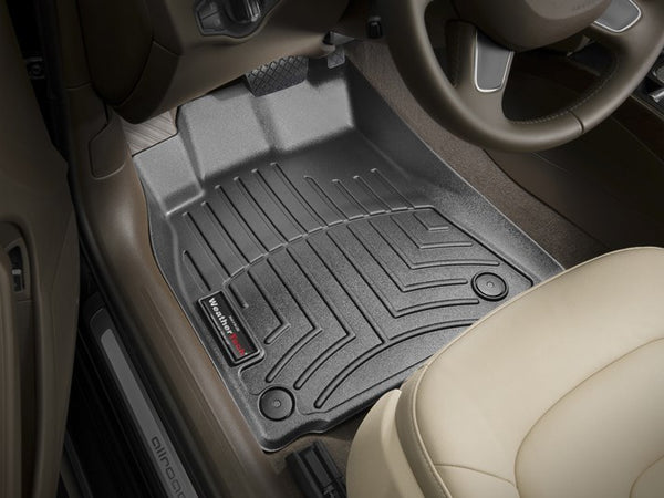 WeatherTech - 2009 - 2012 Audi A4/S4/RS4 Black 1st Row FloorLiner